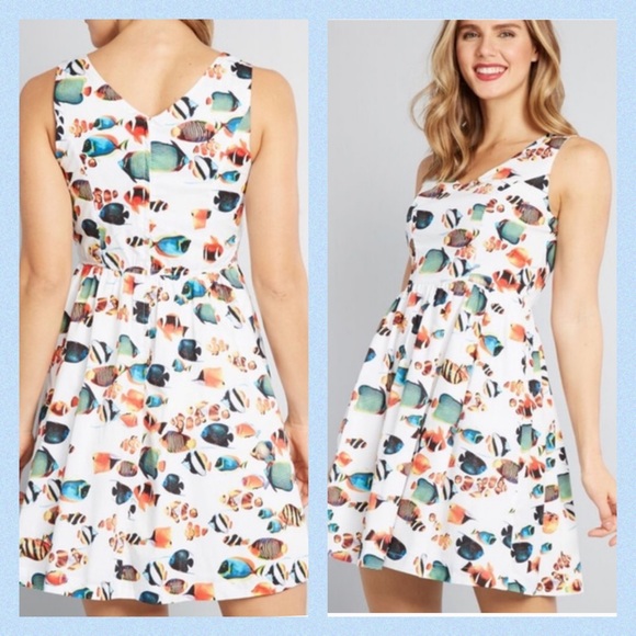 tropical a line dresses